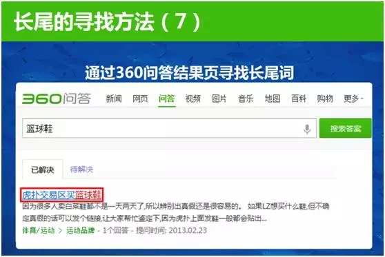 長尾詞尋找方法，問答頁面